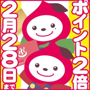 2022年2月限定！ポイント2倍キャンペーン
